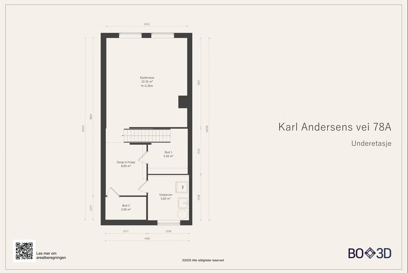 Plantegning underetasje